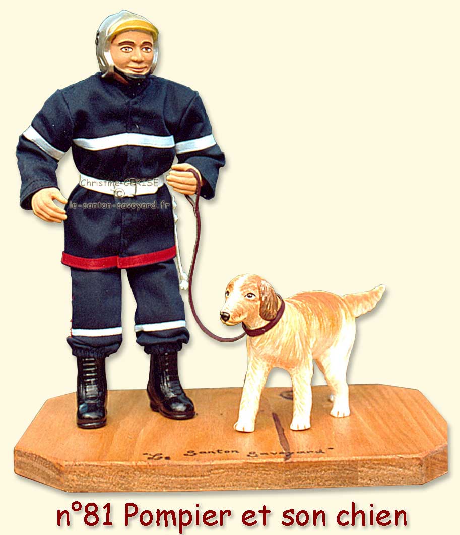 N°81 Pompier au chien